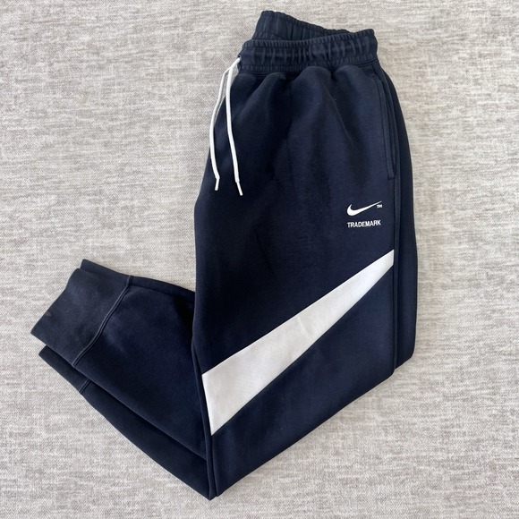 Nike Sportswear Swoosh Tech Fleece Joggers Black Sweatpants Men's XL DH1023-010 - Picture 1 of 14